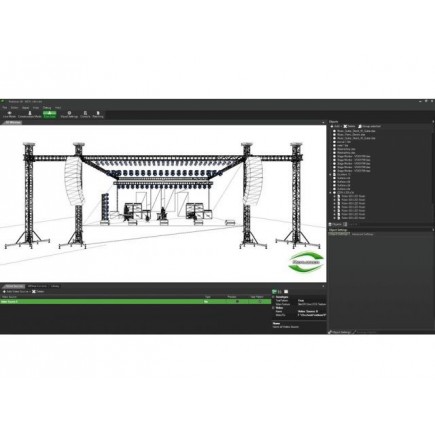 Monacor REALIZZER-3D Oprogramowanie do wizualizacji pokazów świetlnych sterowanych DMX w trybie real-time